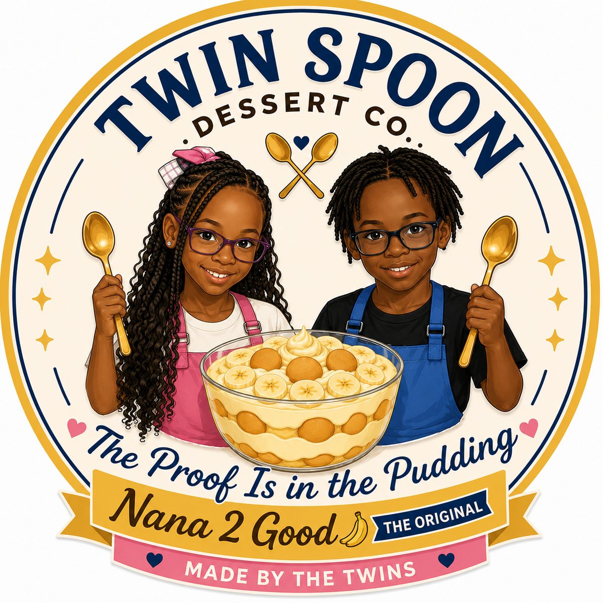 Twin Spoons Dessert